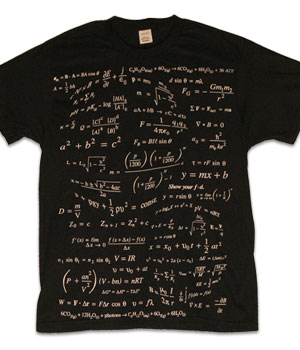 math equations shirt